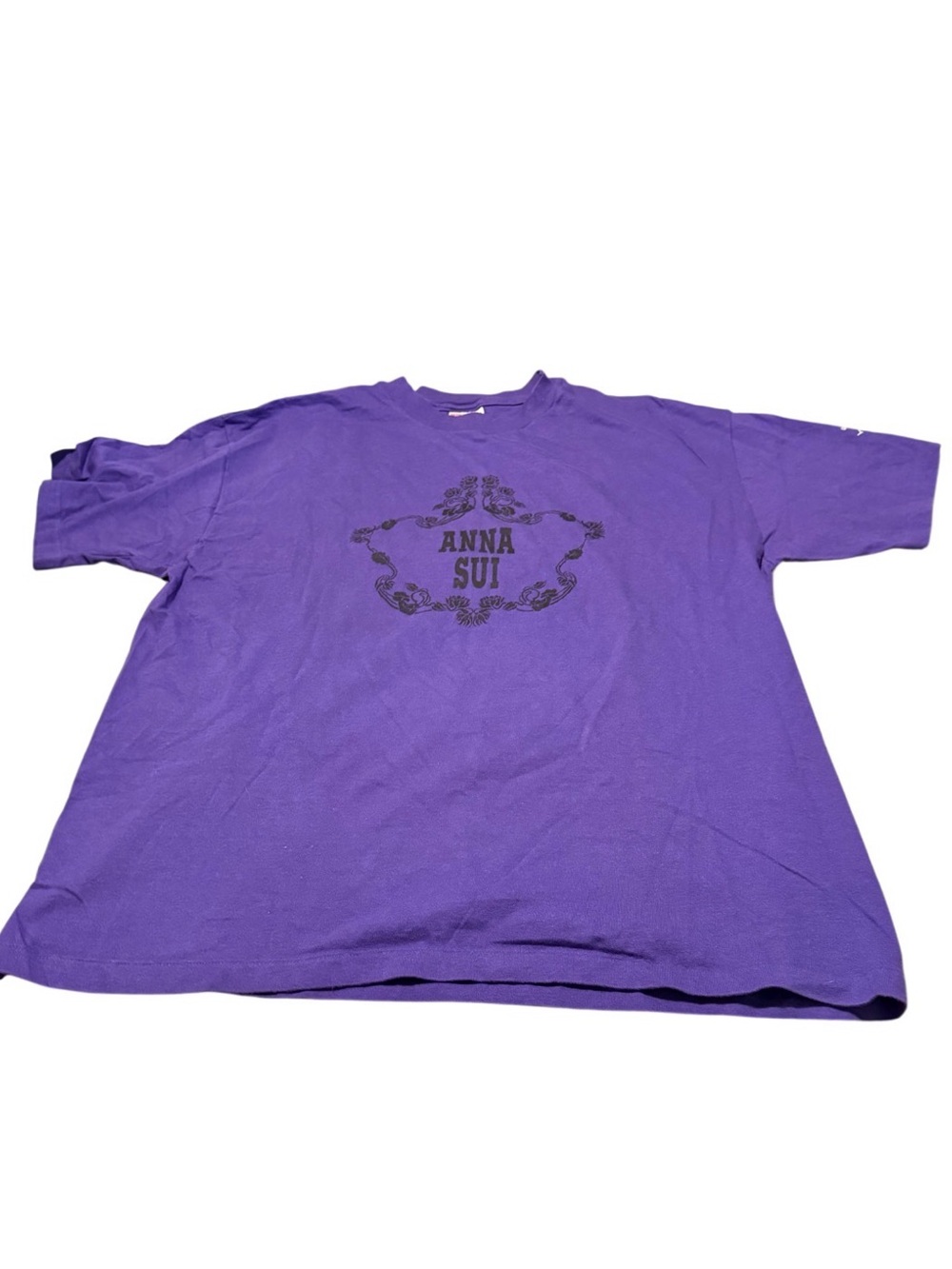 Hanes Purple Beefy-T Crewneck Tee